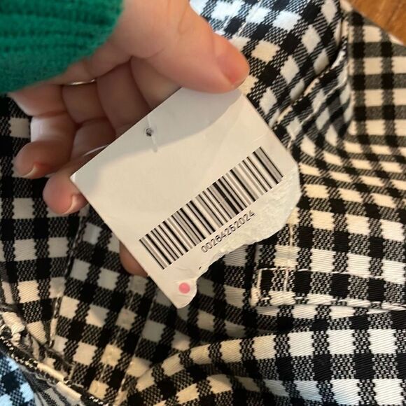 Forever 21 NWT black and white checkered high rise shorts 18 - Picture 8 of 9